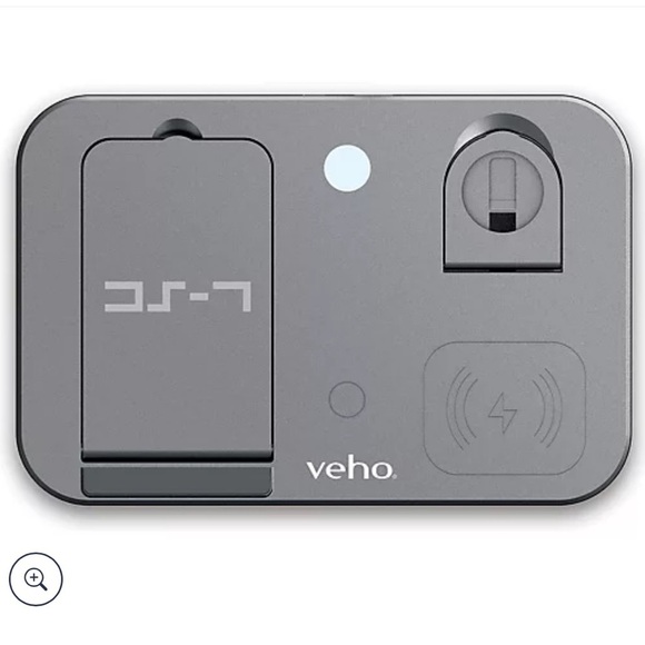 Veho DS-7 Qi Wireless Multi-Charging Station w/LED Night Ligh - Picture 2 of 4